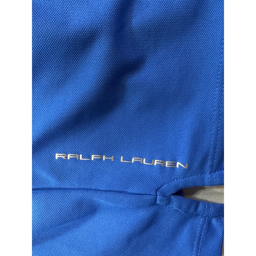 RLX Ralph Lauren Womens Sleeveless Polo Shirt Blue Classic Fit Wicking Medium - Picture 4 of 6